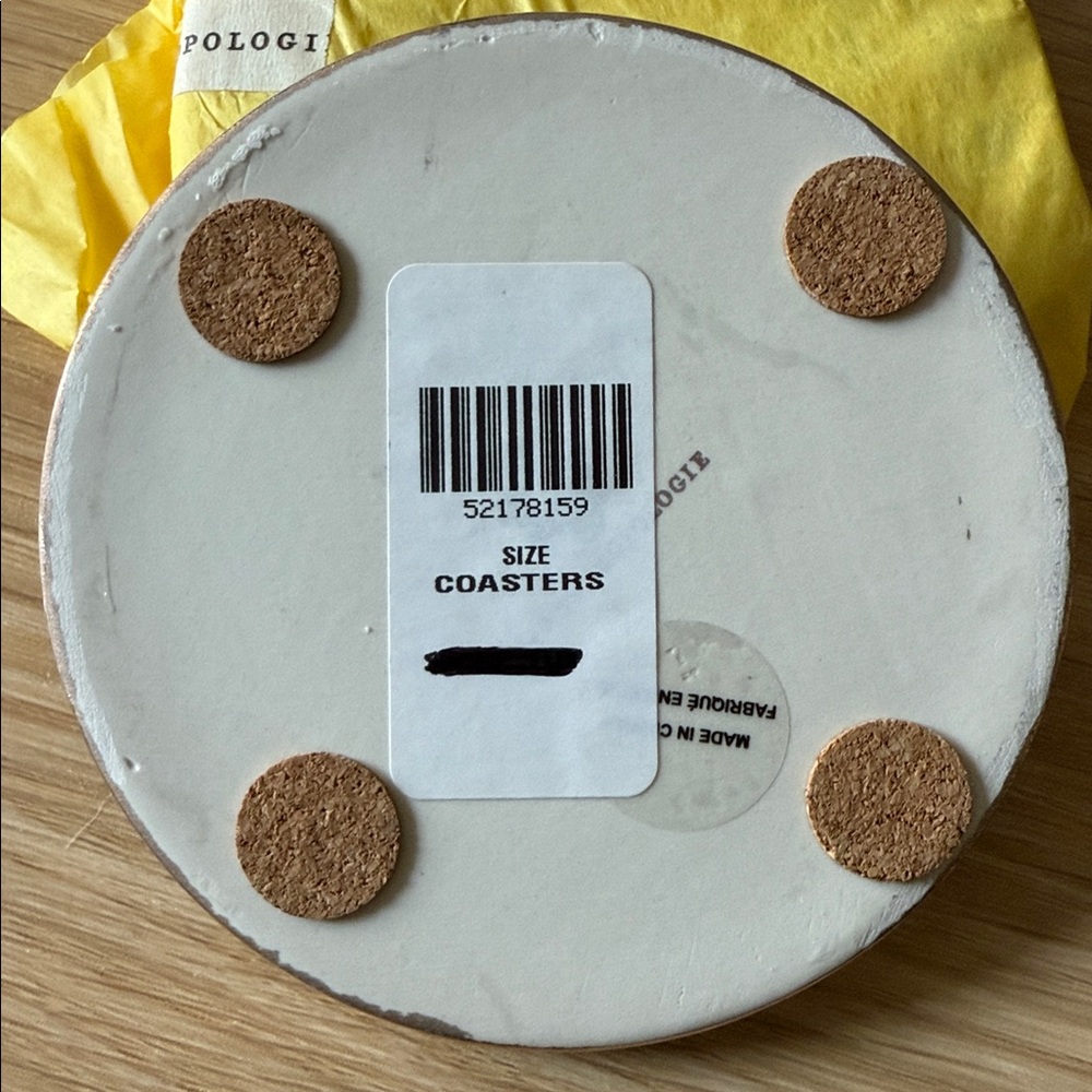 The Bistro Tile Stoneware Coaster: Garden Edition - Butterfly Print - Picture 3 of 3